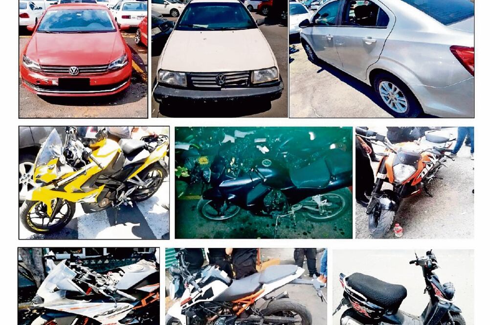 Seguridad. La PGJCDMX informó que durante los operativos en la zona aseguró cuatro autos y seis motos