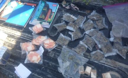 Tras repeler agresión, policías de NL aseguran droga y púas ponchallantas