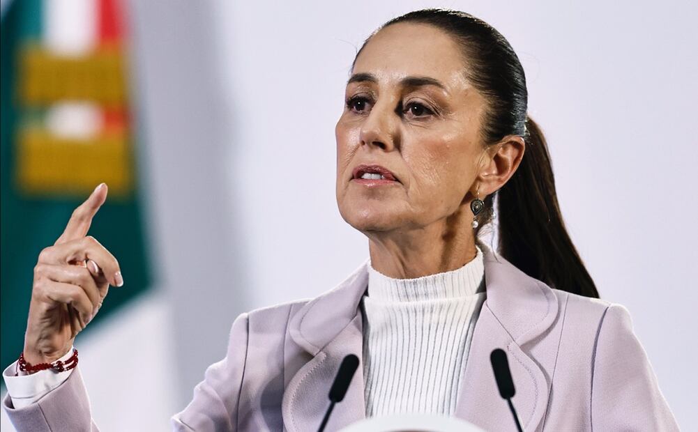 La presidenta Claudia Sheinbaum Pardo acusó este viernes que el paro de trabajadores del Poder Judicial afecta la seguridad y la paz del país.  Foto: EFE