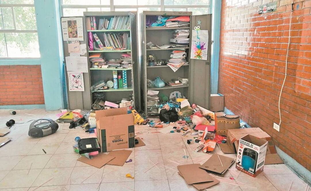 Autoridades educativas argumentan que aunque presentaron la denuncia por los destrozos, la Fiscalía General de Justicia de la capital no ha avanzado en el caso. Fotos: Cortesía.