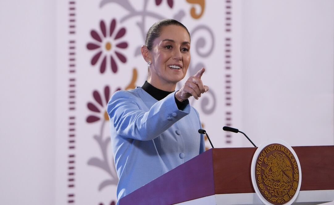Claudia Sheinbaum en La mañanera del Pueblo del 10 de octubre. Foto: Presidencia