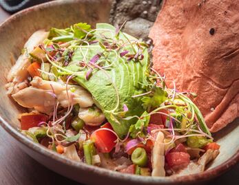 Prepara un ceviche vegetariano son setas