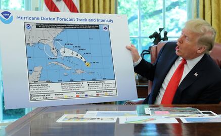 Trump, Alabama y una línea equivocada en la posible ruta de "Dorian" en EU 