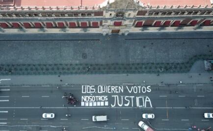 “Ustedes quieren votos, nosotros queremos Justicia”, dicen periodistas en Palacio Nacional