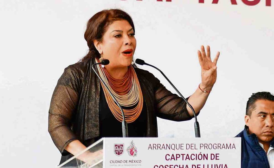 Vamos bien en el Cutzamala, no hay escasez de agua, dijo Brugada. (11/03/2025) Foto: Diego Simón Sánchez | El Universal