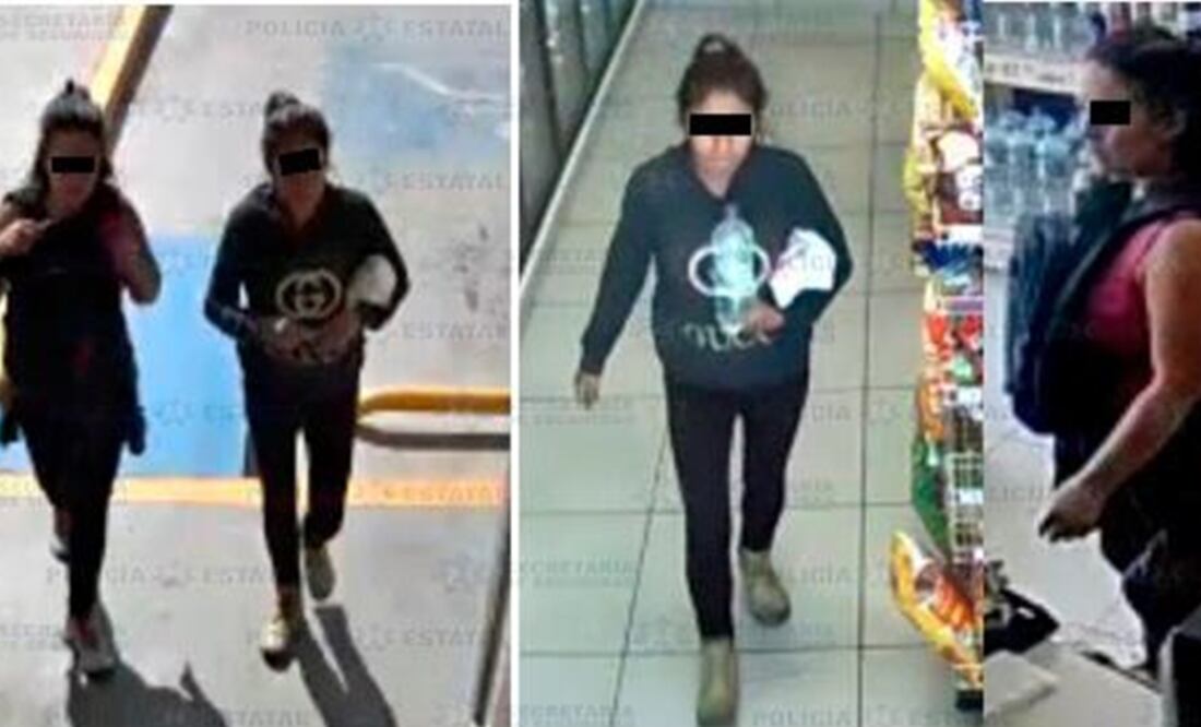 Mujeres detenidas (Foto: cortesía de la Secretaría de Seguridad)