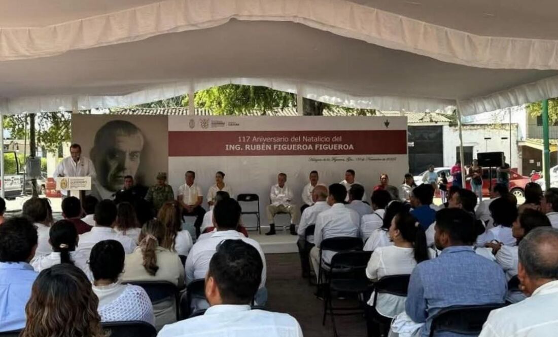 Homenaje del gobierno de Guerrero a Rubén Figueroa Figueroa, celebrado el pasado domingo 9 de noviembre de 2025. Foto: Especial