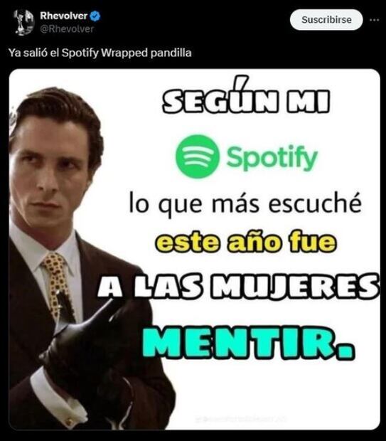Spotify Wrapped: los mejores memes para esperar el resumen musical de la app. Fuente: X