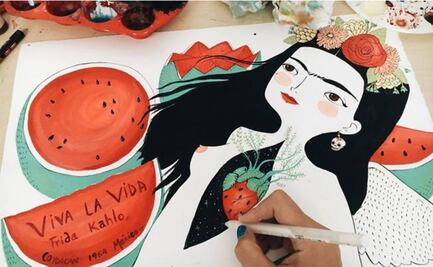 Frida Khalo's life illustrated