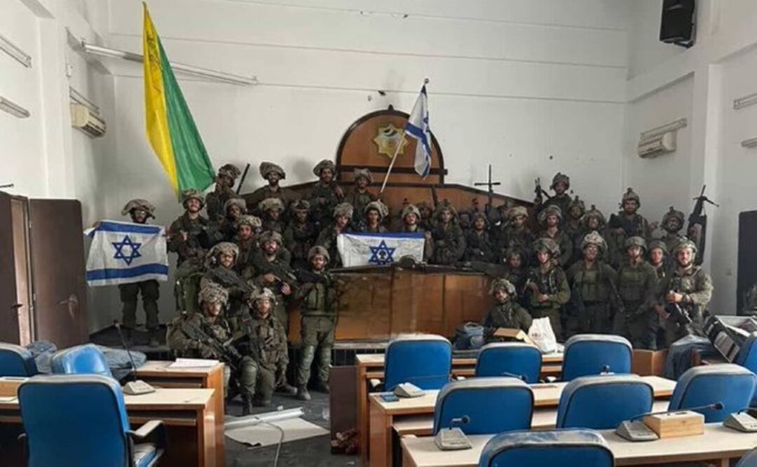 Las Fuerzas de Defensa de Israel acaban de capturar la sede de gobierno del grupo terrorista Hamas. Foto: @agusantonetti