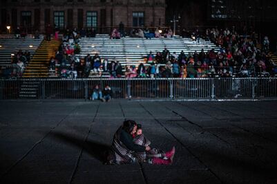 Gendarmería resguarda el Zócalo por arribo del Papa