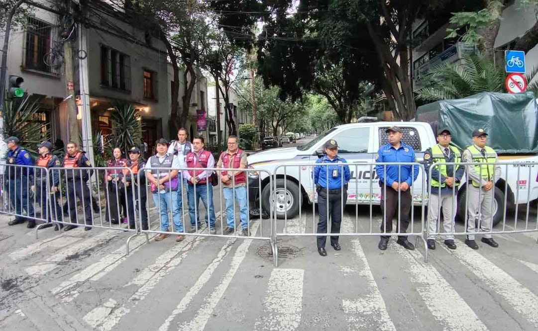 La Secretaría de Gobierno implementó filtros de acceso en Paseo de la Reforma para inhibir la venta y consumo de bebidas alcohólicas. Foto: Especial
