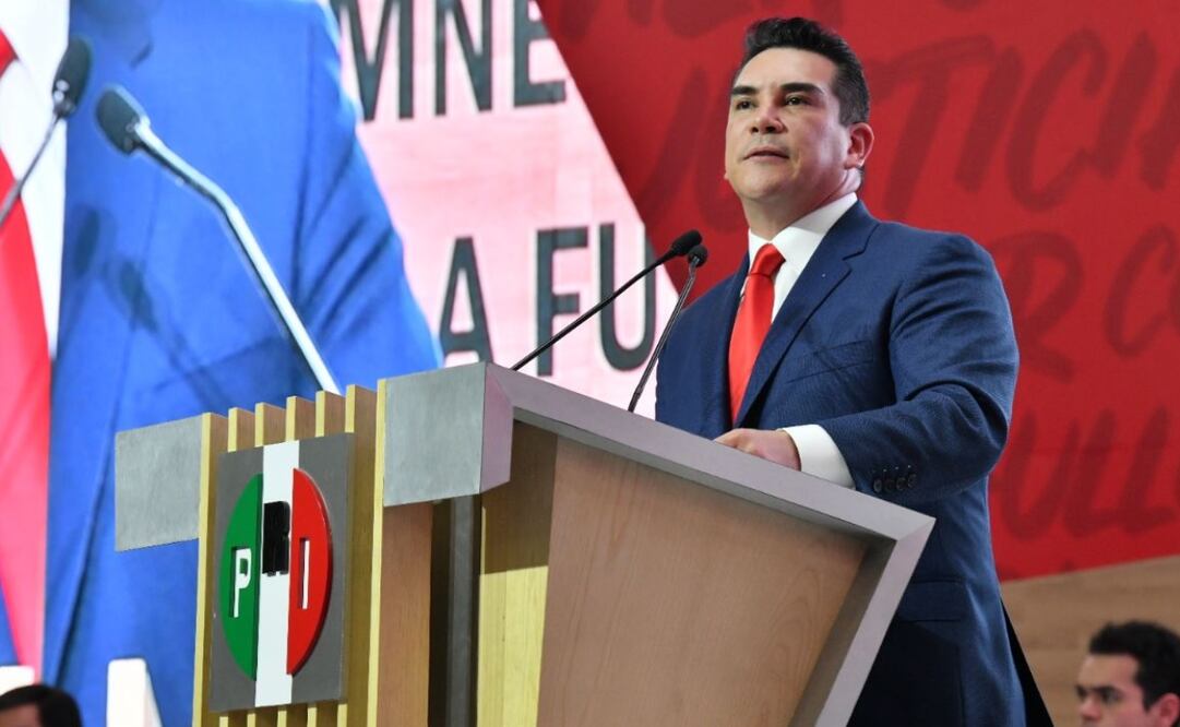 Alejandro Moreno Cárdenas encabezó el 91 aniversario del partido. Foto: Twitter @PRI_Nacional