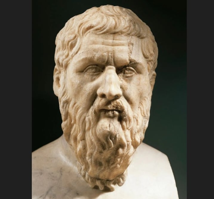 Busto romano del filósofo Platón en los Museos Capitolinos. Este pensador formula una de las primeras definiciones sistemáticas del conocimiento. Crédito: thebrooklyninstitute