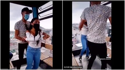 Video: Pareja baila cumbia en clablebús de la CDMX