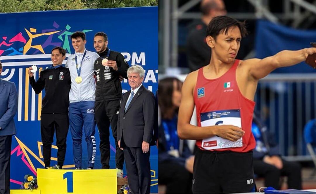El mexicano Emiliano Hernández gana medalla de plata y consigue plaza para París 2024 en pentatlón moderno