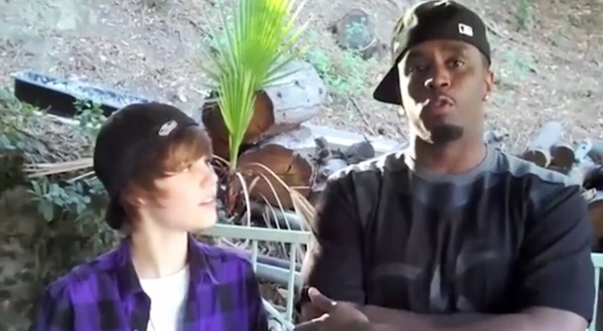 Justin Bieber y Diddy en un video donde el cantante tenía 15 años.
Foto: YouTube