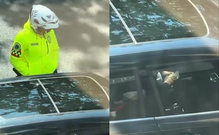 Captan a policía de Tránsito recibiendo "mordida"; SSC CDMX identifica y llama a declarar al uniformado