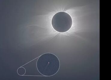 Un cometa recién descubierto fue visto durante el eclipse solar de diciembre