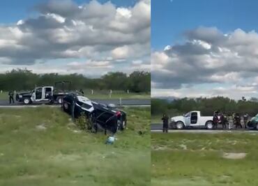 Enfrentamiento entre Fuerza Civil y presuntos delincuentes deja 10 muertos y 4 heridos en carretera a Nuevo Laredo