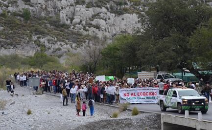 Protestan por devastación de área natural protegida en Nuevo León