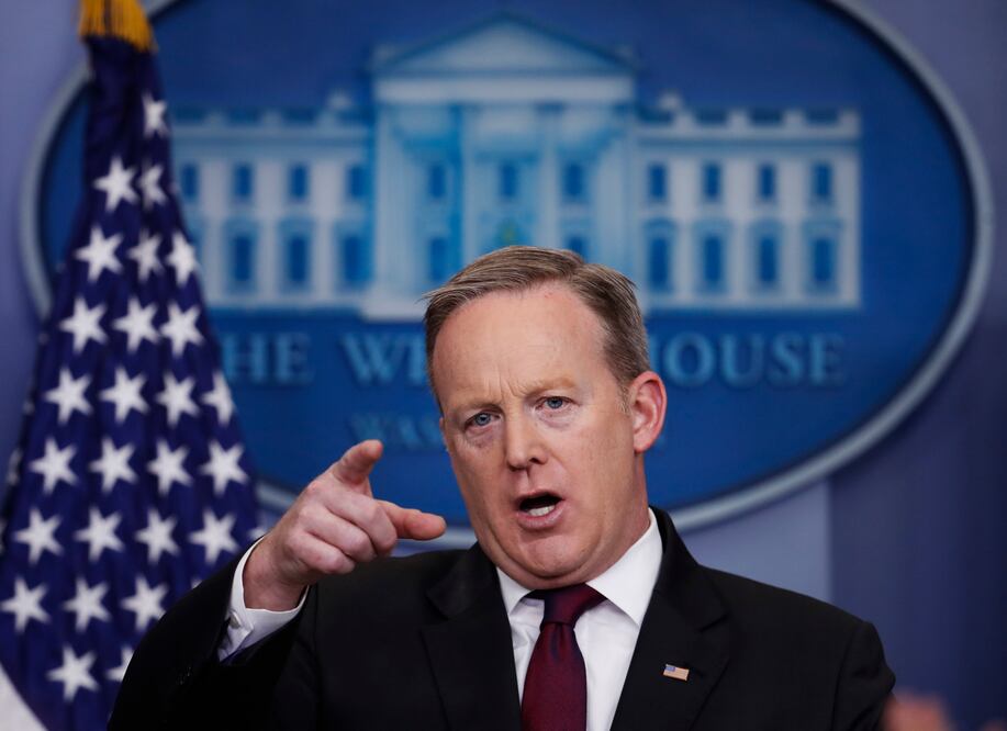 Sean Spicer, secretario de Prensa de la Casa Blanca (Foto: AP)