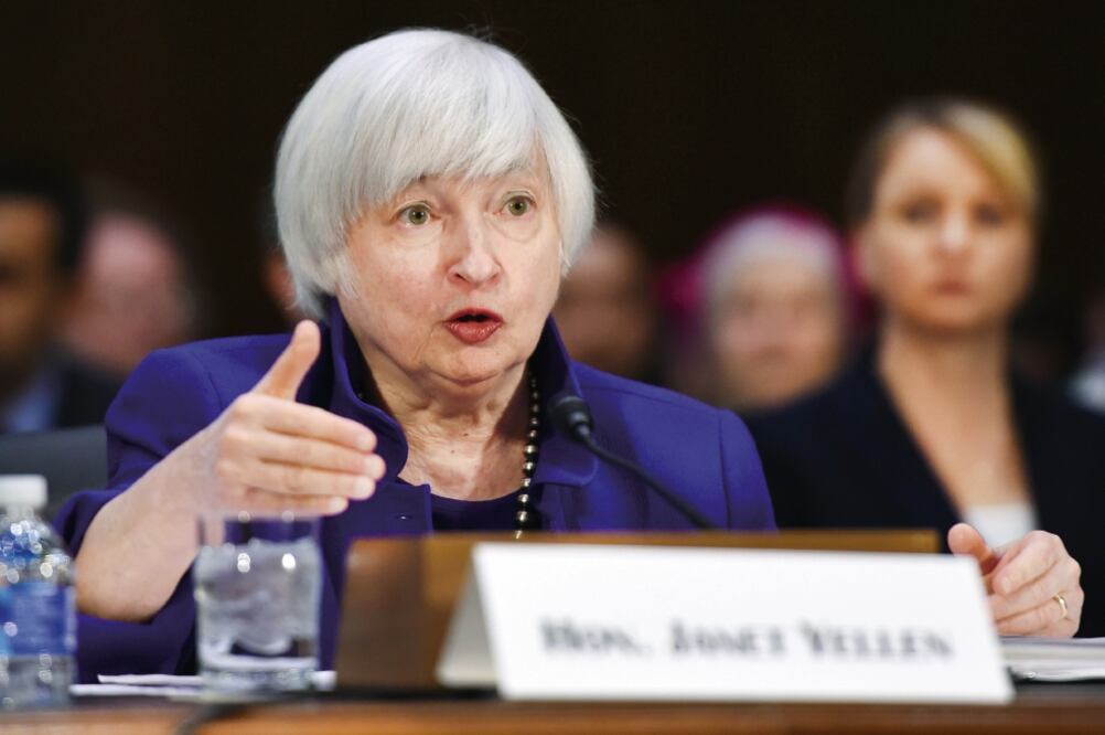 Janet Yellen se presentó ante el Congreso por primera vez desde que el partido republicano asumió el gobierno de EU. (BAO DANDAN. XINHUA)