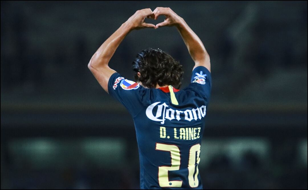 Diego Lainez celebrando un gol con el América. Foto: Imago7