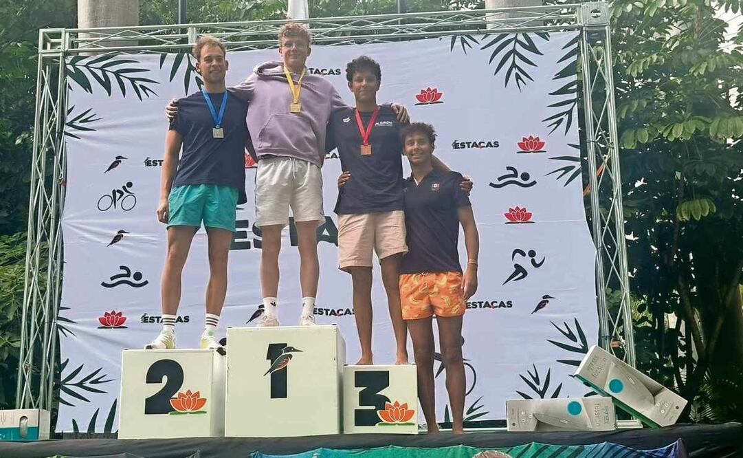 Ganó los 5k de aguas abiertas en Las Estacas; venció a dos teutones. Foto: Especial