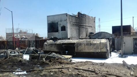 Explota remolque con gasolina en Celaya