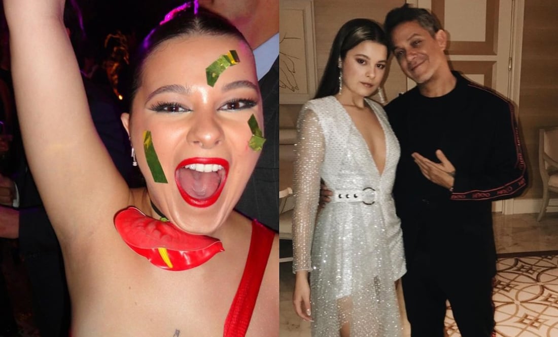 Manuela Sanz y Alejandro Sanz . Foto: Instagram oficial de la graduada.