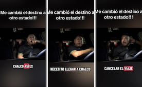 Conductor de app rechaza servicio a pasajera tras cambio de destino; usuaria se niega a cancelar viaje y genera polémica 