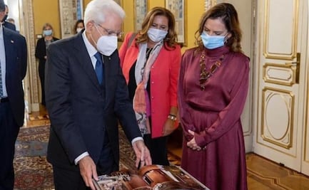 Beatriz Gutiérrez Müller visita ahora Italia y entrega carta de AMLO