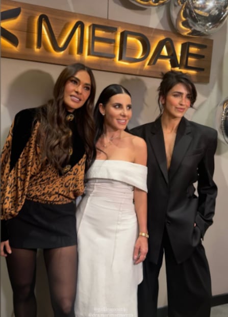 Galilea Montijo y Bárbara de Regil en la inauguración de la nueva clínica de Medae, clínica de procesos estéticos y de antienvejecimiento.
Foto: Instagram, vía @medae_