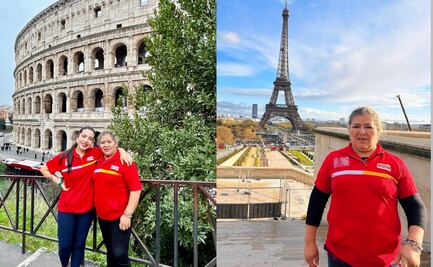 Exempledas de Oxxo viajan a Europa y presumen fotos con sus uniformes; su historia se vuelve viral