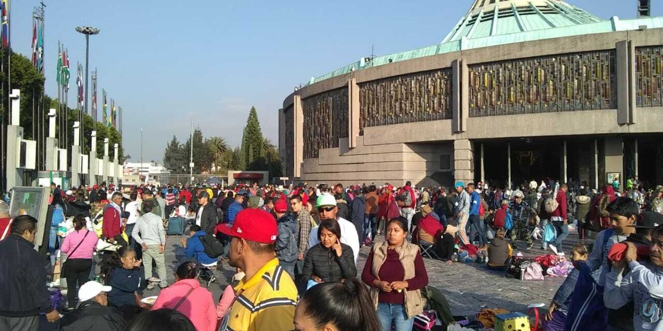 Inician cortes viales en inmediaciones de la Basílica de Guadalupe