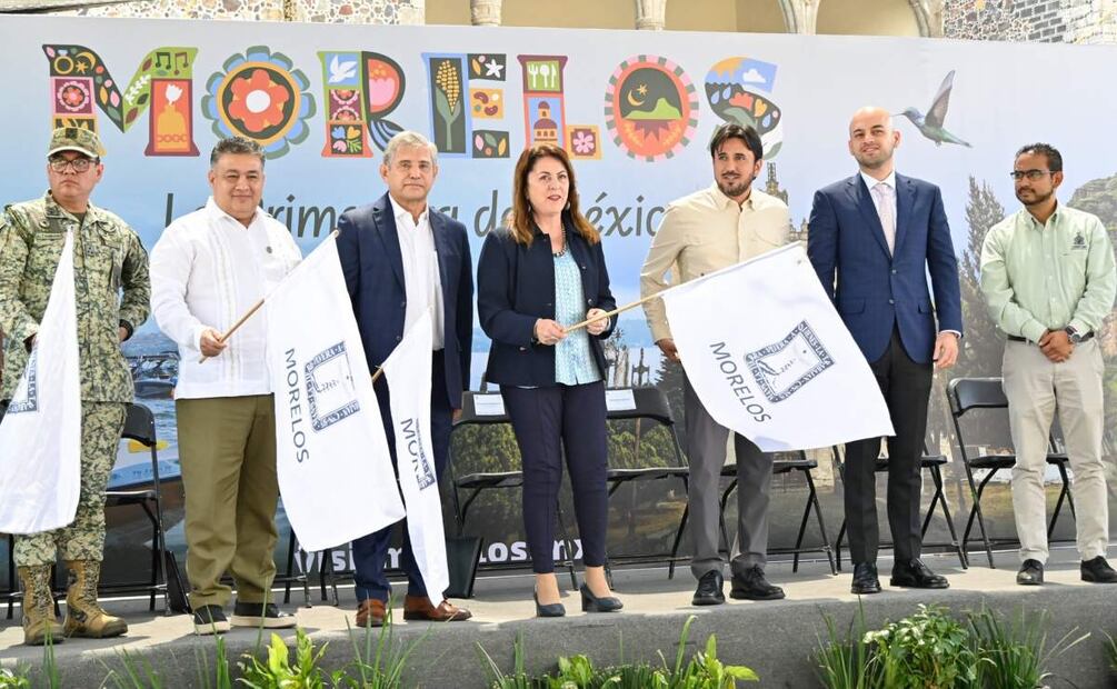 La gobernadora Margarita González Saravia dio el banderazo de salida al “Operativo Estratégico de Semana Santa 2025” (08/04/2025). Foto: X (@margarita_gs)