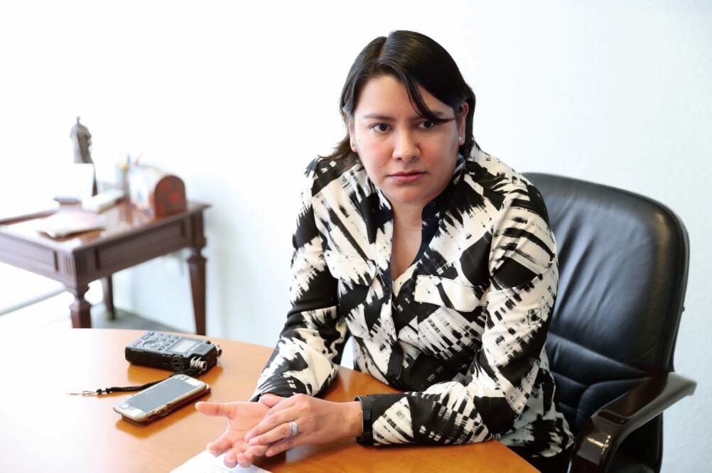 Perla Gómez Gallardo, presidenta de la Comisión de Derechos Humanos de la CDMX, declaró estar segura para continuar con su trabajo por otros cuatro años. (JUAN CARLOS REYES. EL UNIVERSAL)