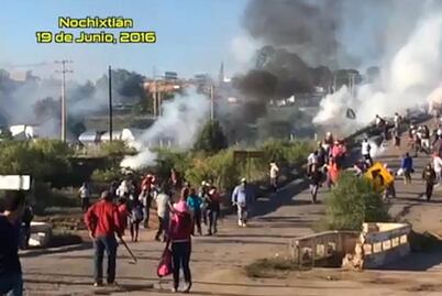 Presentan videos inéditos de enfrentamientos en Nochixtlán