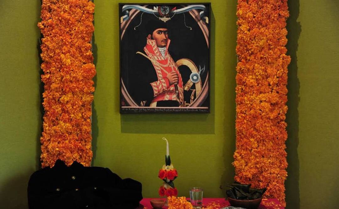 El Museo Nacional de las Intervenciones evoca a Morelos con una ofrenda tradicional de Michoacán. (FOTO: Mauricio Marat / INAH)