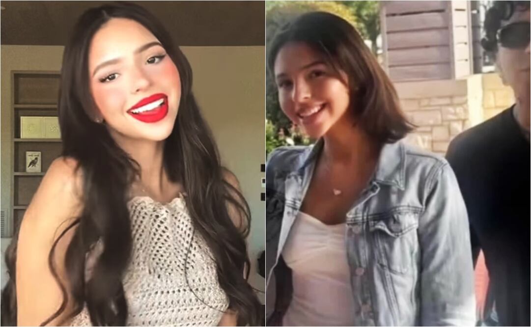 Ángela Aguilar muestra cómo le ha crecido en cabello en los últimos meses.
Fotos: TikTok e Instagram