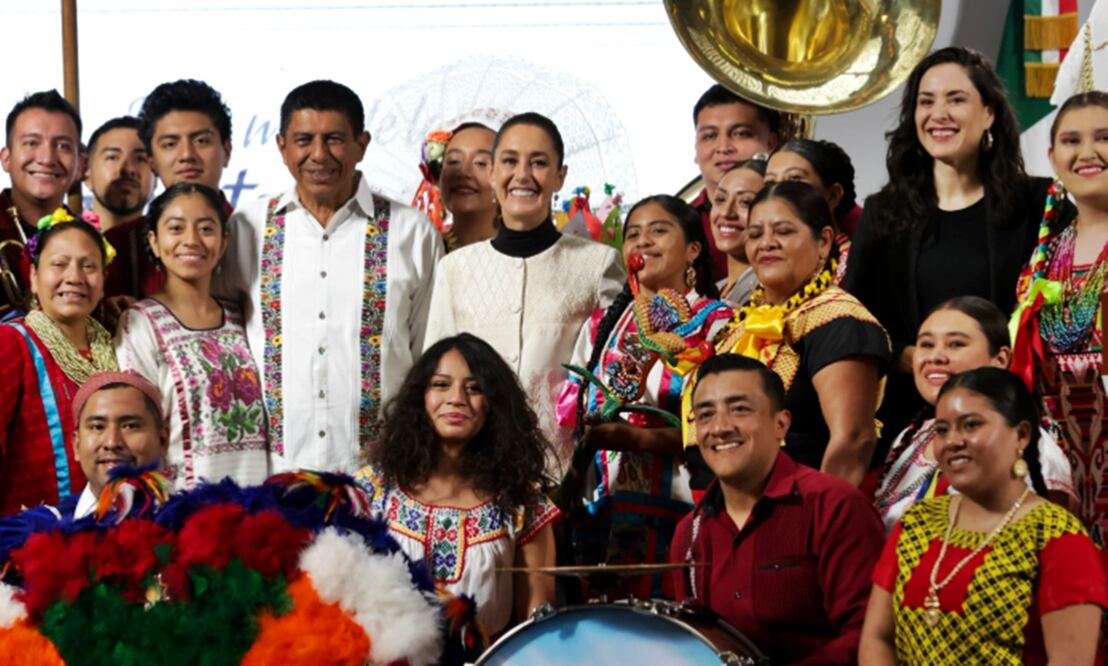 La presidenta Claudia Sheinbaum durante la mañanera del 11 de julio de 2025. Foto: Carlos Mejía/EL UNIVERSAL