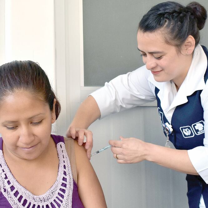 Hasta el momento se reporta un avance de vacunación contra la influenza de 80%, que representa 900 mil dosis aproximadamente. ARCHIVO EL UNIVERSAL