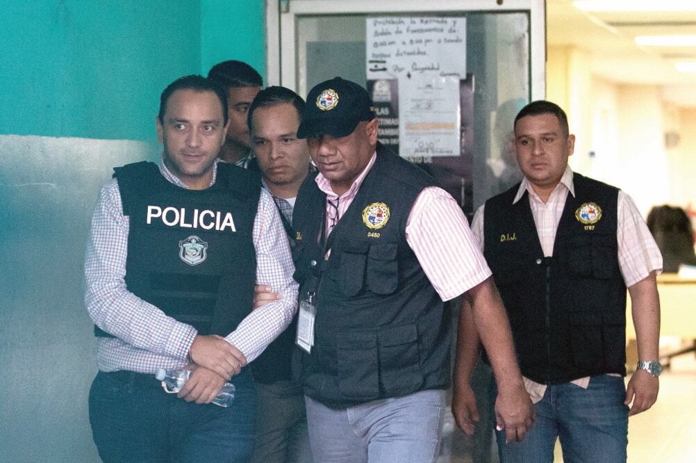 Después de la audiencia, Roberto Borge quedó preso en las celdas de la Dirección de investigación Judicial (DIJ) de la Policía Nacional de Panamá, a las órdenes de la cancillería panameña (GERMÁN ESPINOSA. EL UNIVERSAL)