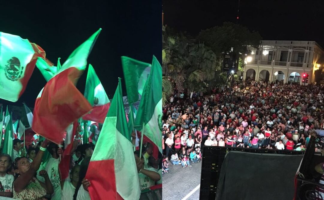 Aspectos de las celebraciones de "El Grito" en Hidalgo y Yucatán. FOTO: Cuauhtémoc Moreno y Yasmín Rodríguez