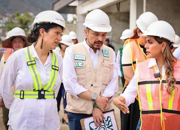 Evelyn Salgado supervisa obras de nuevo hospital de especialidad del ISSSTE; prevé su inauguración en septiembre