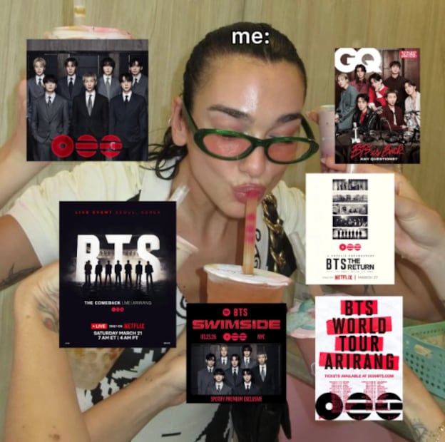 Estreno de álbum ARIRANG del grupo surcoreano BTS deja la mejor ola de memes en redes sociales. Foto: Captura de pantalla