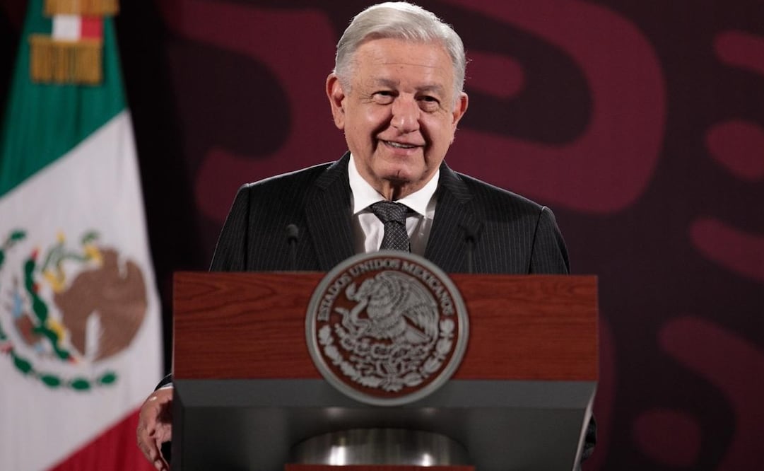 López Obrador en su mañanera del 12 de julio en Palacio Nacional. Foto: Presidencia