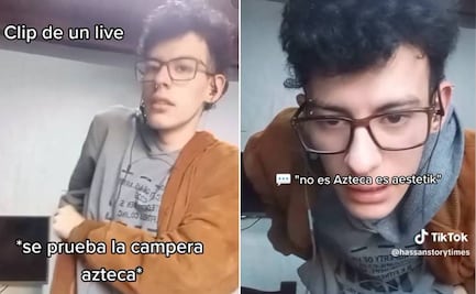 TikTok: "Es aesthetic, no azteca" corrigen a influencer en plena transmisión