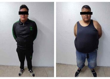 Detienen a 2 sujetos pertenecientes a banda delictiva dedicada al robo de vehículos y narcomenudeo